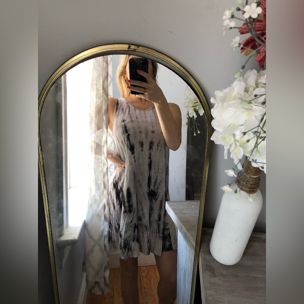 Summer tank dress tie dye